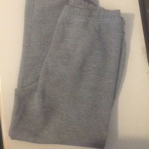 Grey sweatpants